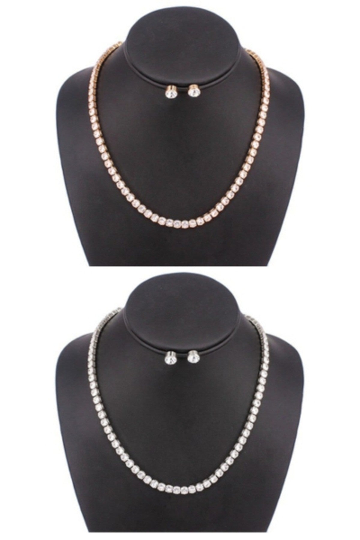 NECKLACE SET FULL CUBIC ZIRCONIA-0