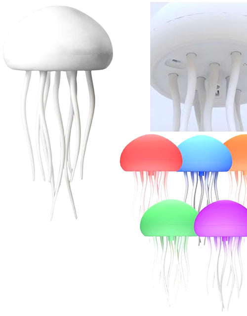 Cargar imagen en el visor de la galería, Jellyfish Lamp Voice Control Dancing RGB Gradient Jellyfish Bedside Lamp Rechargeable Table Lamp Touch Sensor Christmas Gift New
