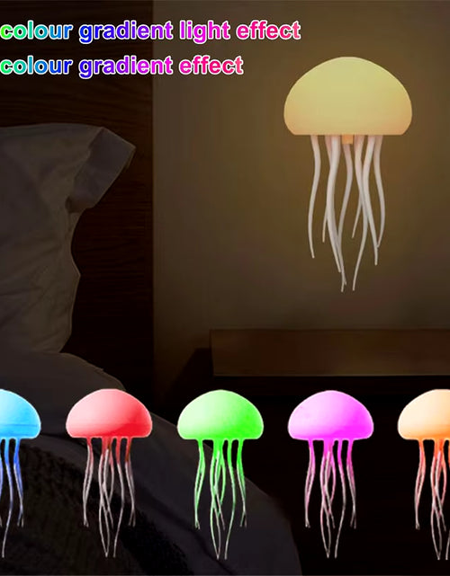 Cargar imagen en el visor de la galería, Jellyfish Lamp Voice Control Dancing RGB Gradient Jellyfish Bedside Lamp Rechargeable Table Lamp Touch Sensor Christmas Gift New
