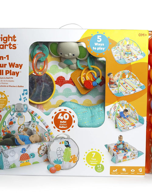 Cargar imagen en el visor de la galería, 5-In-1 Your Way Ball Play Activity Gym &amp; Ball Pit, Totally Tropical
