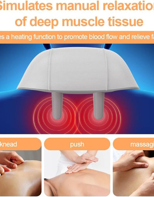 Load image into Gallery viewer, Neck Shoulder Back Massager with Heat - Shiatsu Massager, Rechargeable, Hands-Free Design-3
