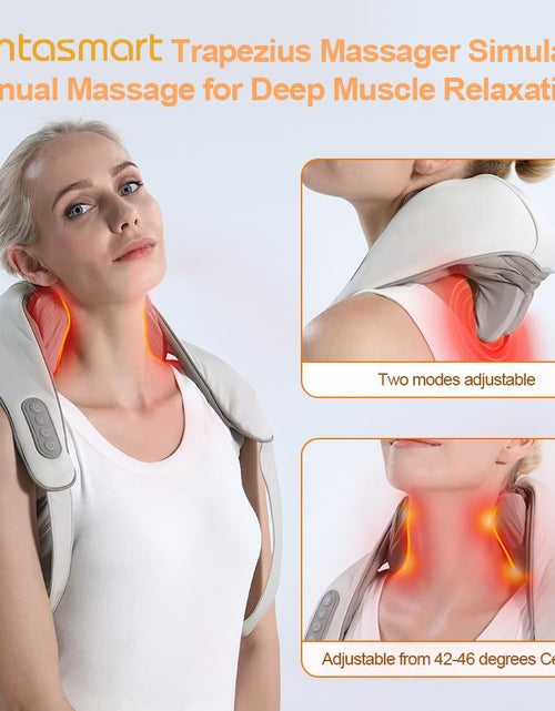 Load image into Gallery viewer, Neck Shoulder Back Massager with Heat - Shiatsu Massager, Rechargeable, Hands-Free Design-4
