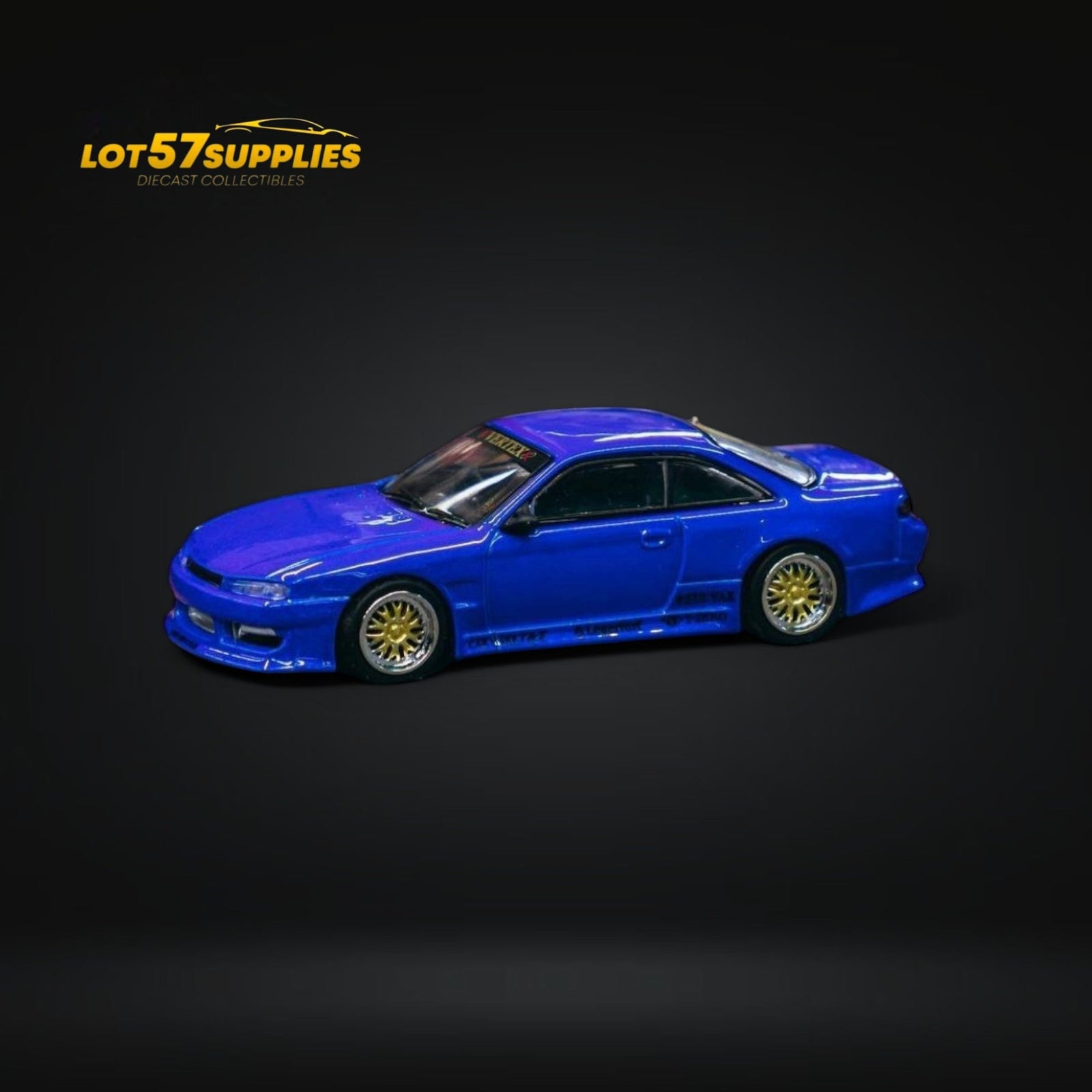 Tarmac Works Global64 VERTEX Silvia S14 Blue Metallic 1:64-1