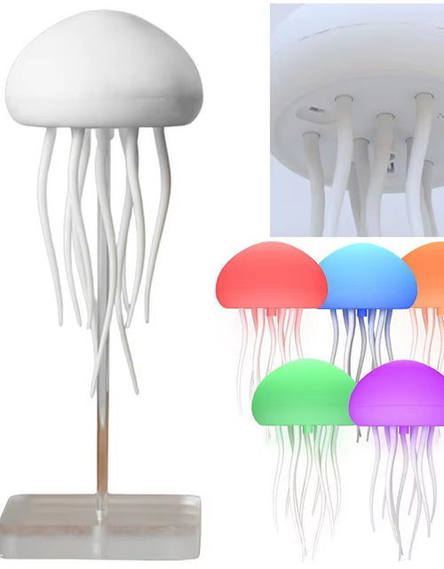 Cargar imagen en el visor de la galería, Jellyfish Lamp Voice Control Dancing RGB Gradient Jellyfish Bedside Lamp Rechargeable Table Lamp Touch Sensor Christmas Gift New
