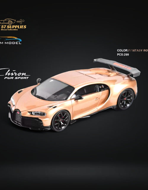 Load image into Gallery viewer, YM Model Bugatti Chiron PUR SPORT in Fantasy Rose Gold Limited to 299 Pcs 1:64-0
